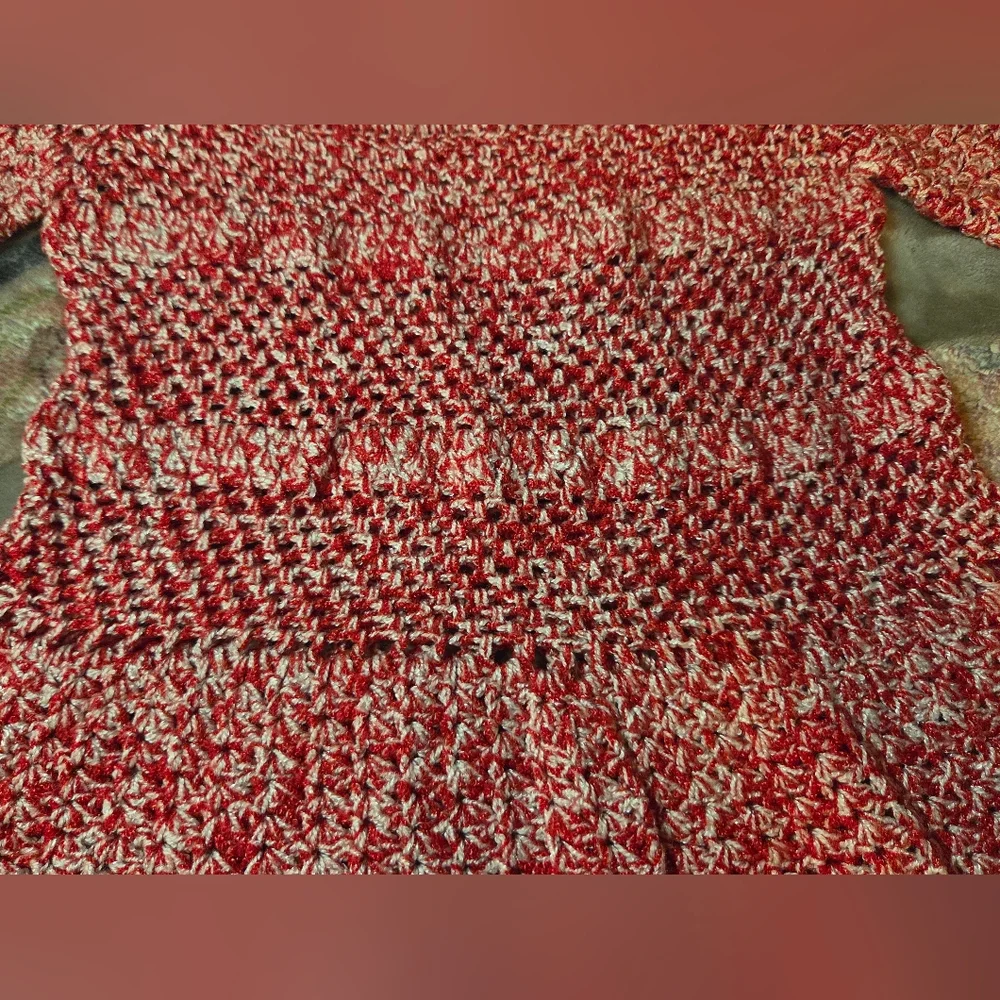 Charming Red and White Kids Casual Dress - Picture 8 of 8